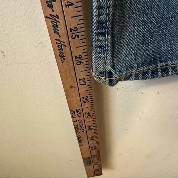 American Eagle Outfitters Men's Relaxed Low Rise Jeans 32x30 Y2K Boy Band Blue - Picture 9 of 9